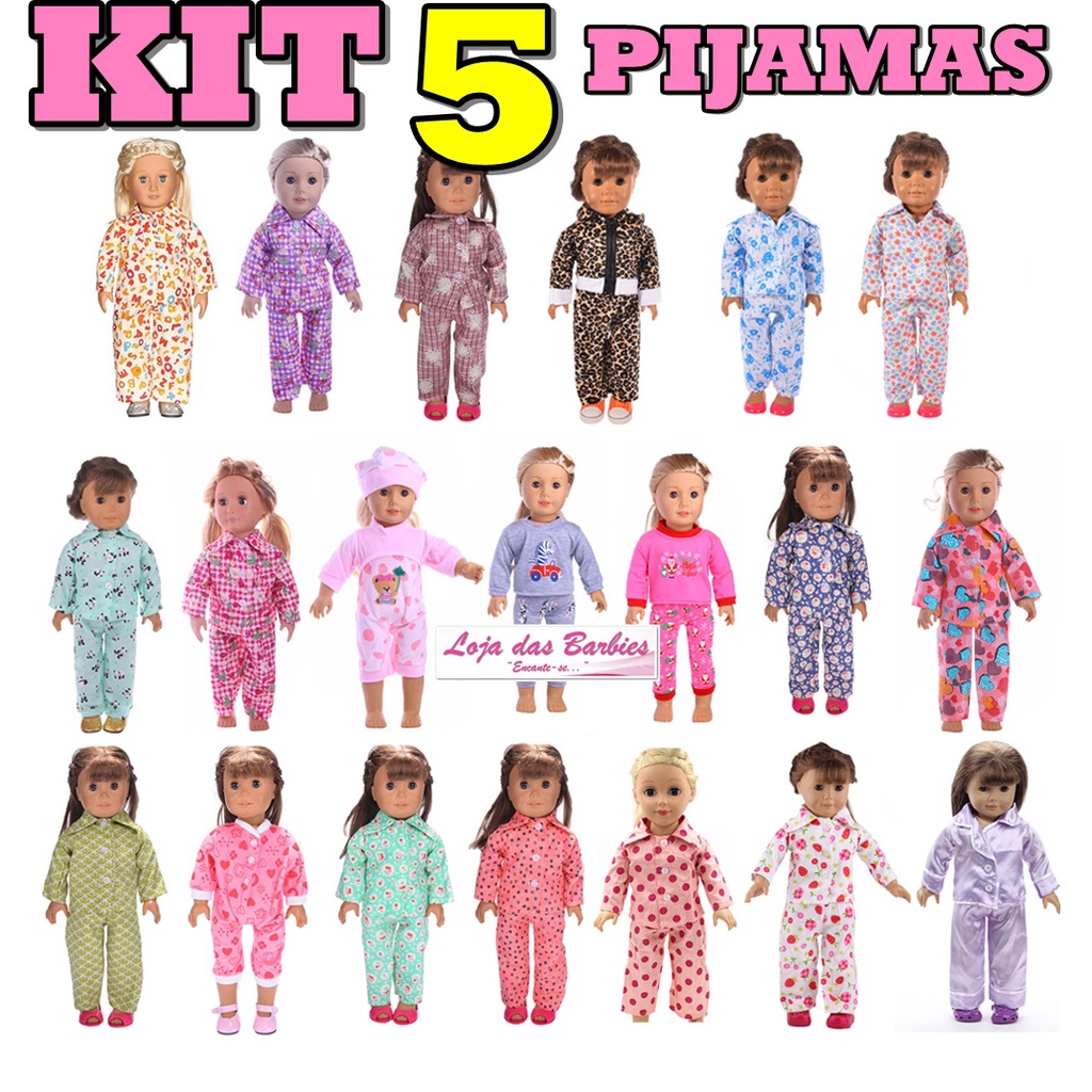 Roupa boneca Baby Alive Pijama curto menina - Pequena Stella Ateliê -  Pijama para Bebês - Magazine Luiza