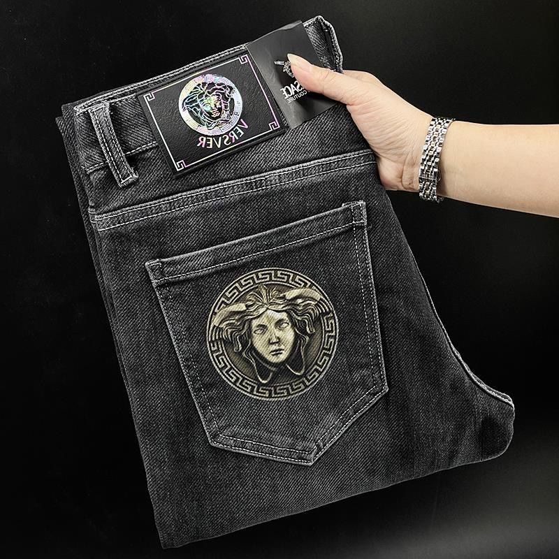 Calça jeans masculina store versace