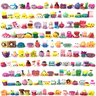 30/50pcs Shopkins Série 1-6 mini Alce Fruta shopkin Miniature Figures Modelos Infantis Meninas Brinquedos Colecionáveis Bonecos