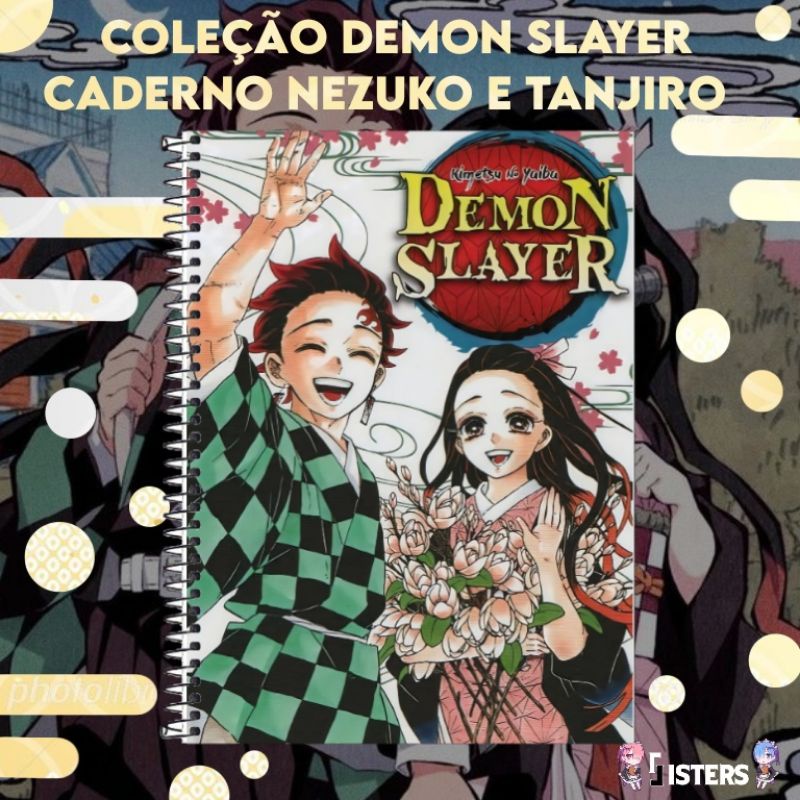 Caderno Demon Slayer Kimetsu Tanjiro