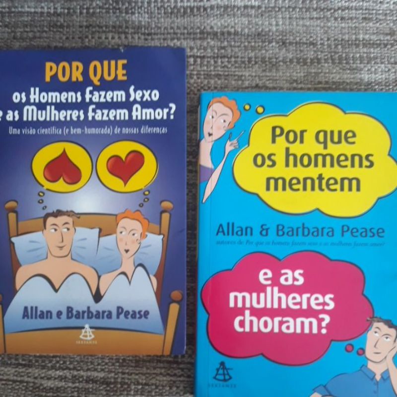 2 Livros Por Que Os Homens Sexo E As Mulheres Fazem Amore Por Que Os Homens Mente E As 4993