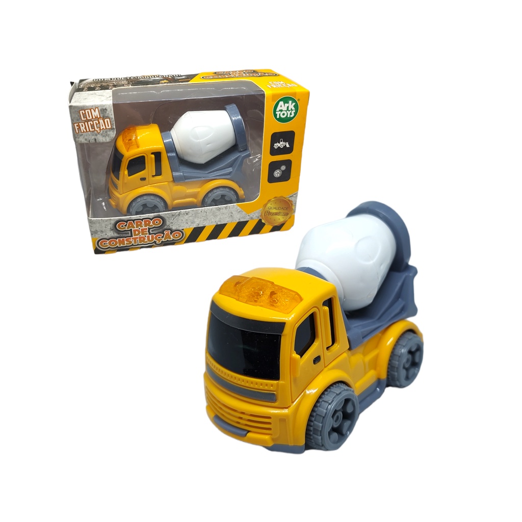 Caminhão Betoneira Realista Brinquedo Infantil Mixer Truck Vermelho