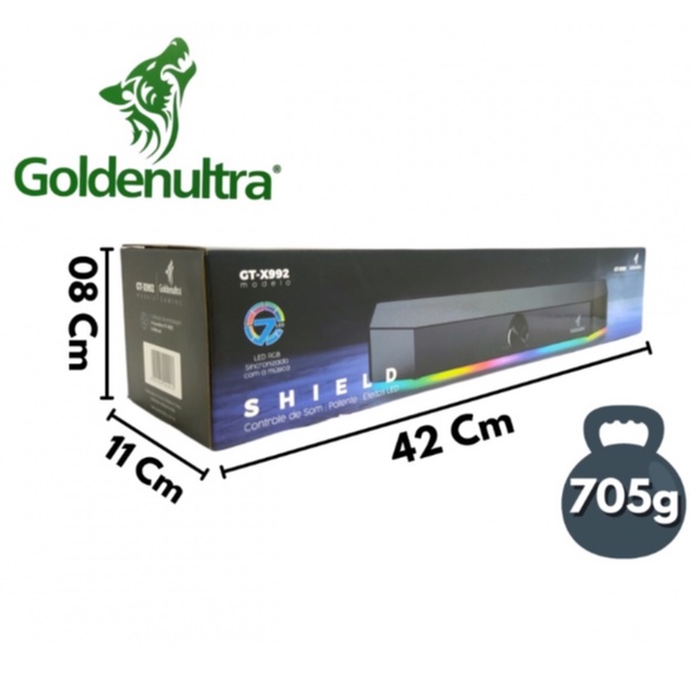 Caixa de Som Multimídia Gt-x992 Goldenultra