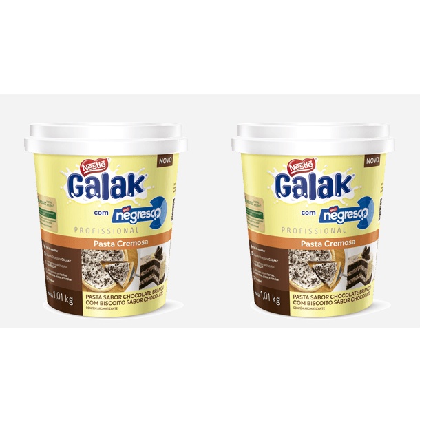 Pasta Cremosa Sabor Galak com Negresco 1,01 Kg Nestlé - Kit com 2 unidades