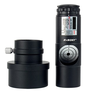 SVBONY Colimador Laser Vermelho Para Alinhamento Telescópico Newtonian Marca 1,25 Polegadas 7 Níveis Brilhantes Lente Tripla Cimentada Com Adaptador De 2
