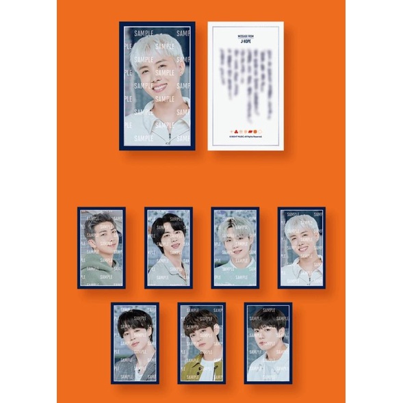 WEVERSE] BTS Permission to Dance - Mini Photo Card / Message Photo