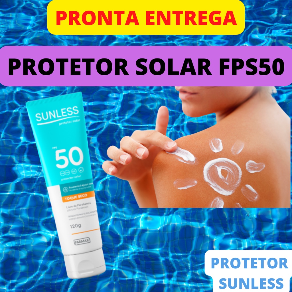 Protetor Solar Corporal Fps 50 Toque Seco Sunless | Shopee Brasil