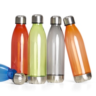 Garrafa Squeeze  700 ml Plástico base e Tampa  Aluminio Cores