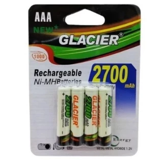 Pilhas Recarregável AAA 2700 mah kit de 4unidade