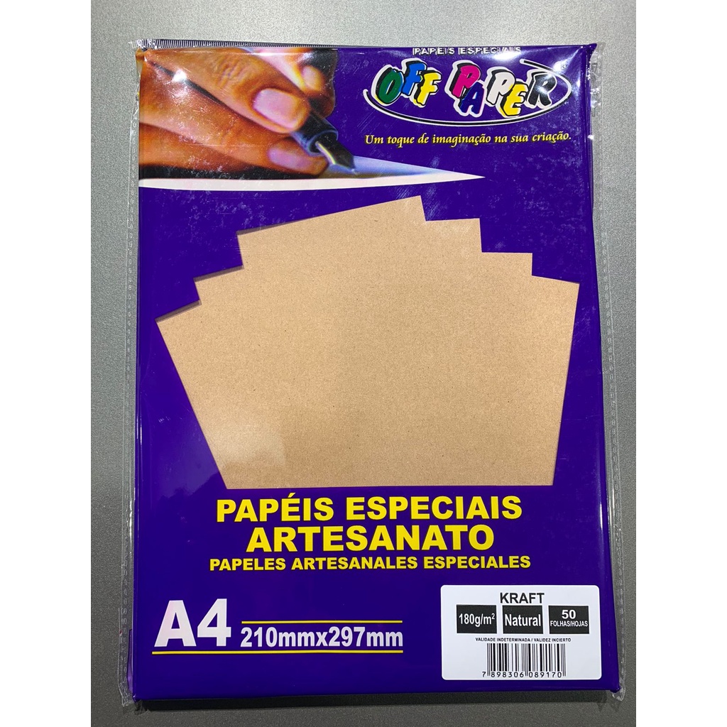 Papel Kraft Natural A Pardo G Folhas Off Paper Shopee Brasil