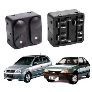 Botao Interruptor Vidro Eletrico Kadett Corsa Classic Wagon Pickup Ipanema Duplo
