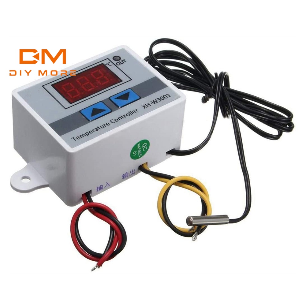 DIYMORE XH W3001 microcomputer Controle De Temperatura digital Termostato Termometro switch Novo display 12 24 220 V Shopee Brasil