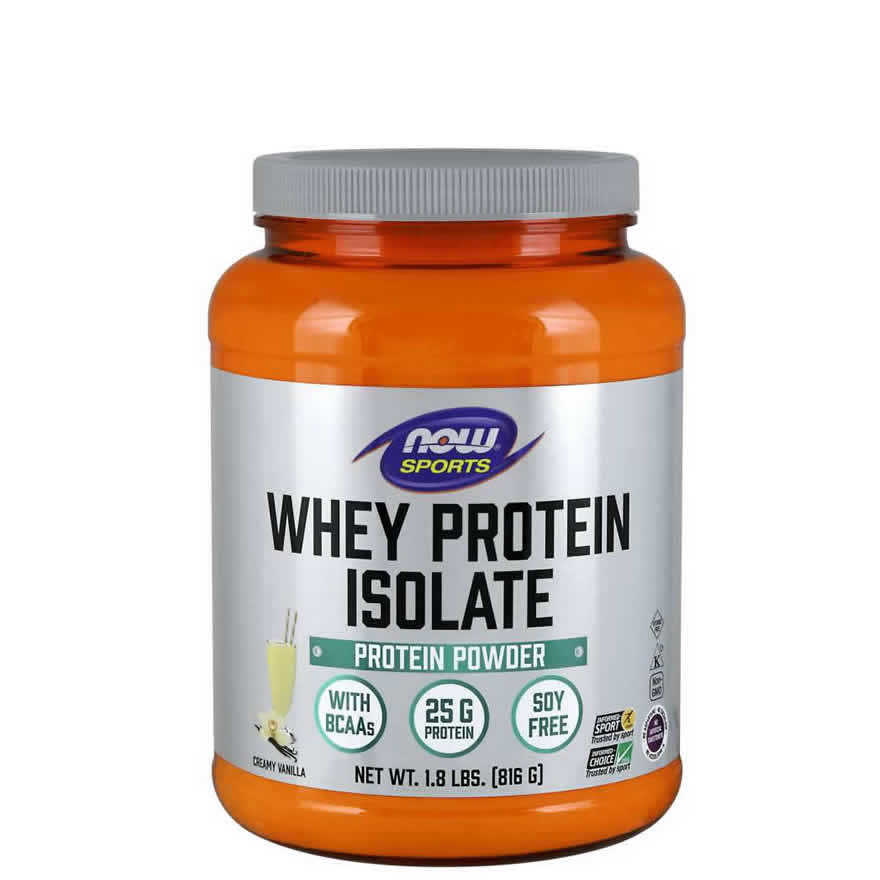 WHEY PROTEIN ISOLATE VANILLA 1.8LBS/816 NOW SPORTS Day Offer
