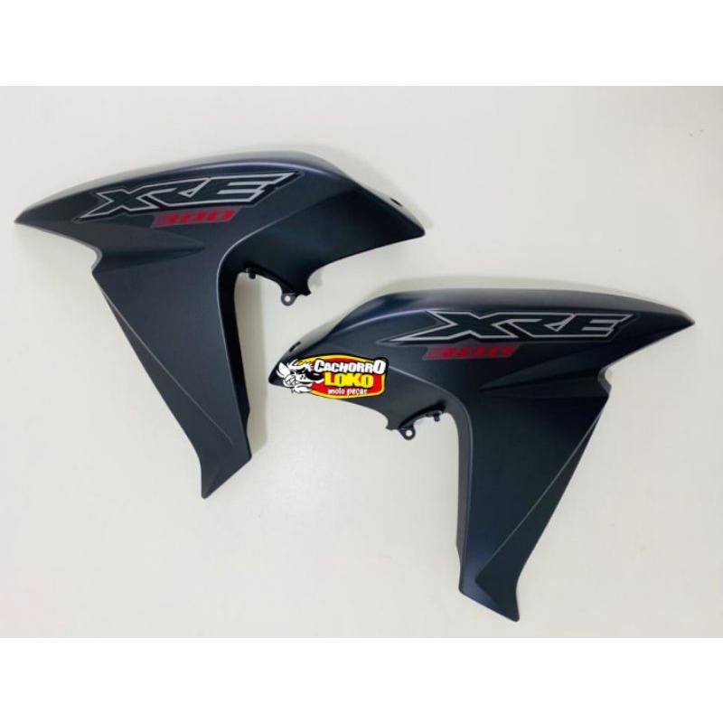 Aba do tanque XRE 300 Preto 2016 com adesivo