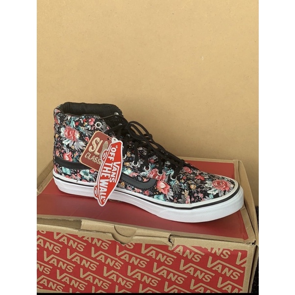 Vans floral 2025 cano alto