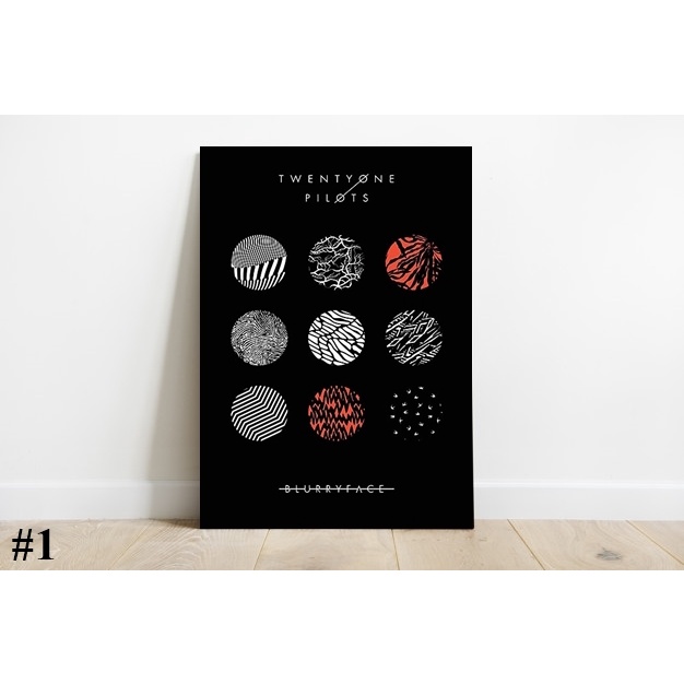 Quadro Decorativo em MDF Twenty One Pilots