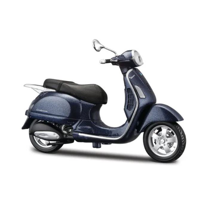 Miniatura Moto Vespa Scooter Azul Maisto 1:18 | Shopee Brasil