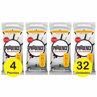 Kit 4 Pcts Preservativo Prudence Efeito Retardante Lv 8 Pg 6