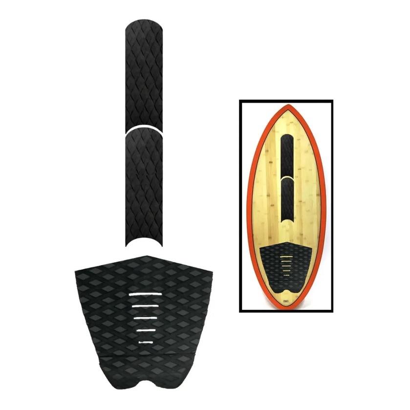 Kit Deck Antiderrapante + Arch Bar Skimboard Deck Surf Skim Shopee