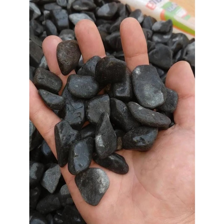 Pedra Seixo Preta Molhada
