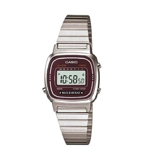 Relógio Feminino Casio Vintage Retrô Digital Prata Original Presente Moda Gift Aniversário Tendência Estilo Mulher Esposa Namorada Mãe Barato LA670WA-4DF