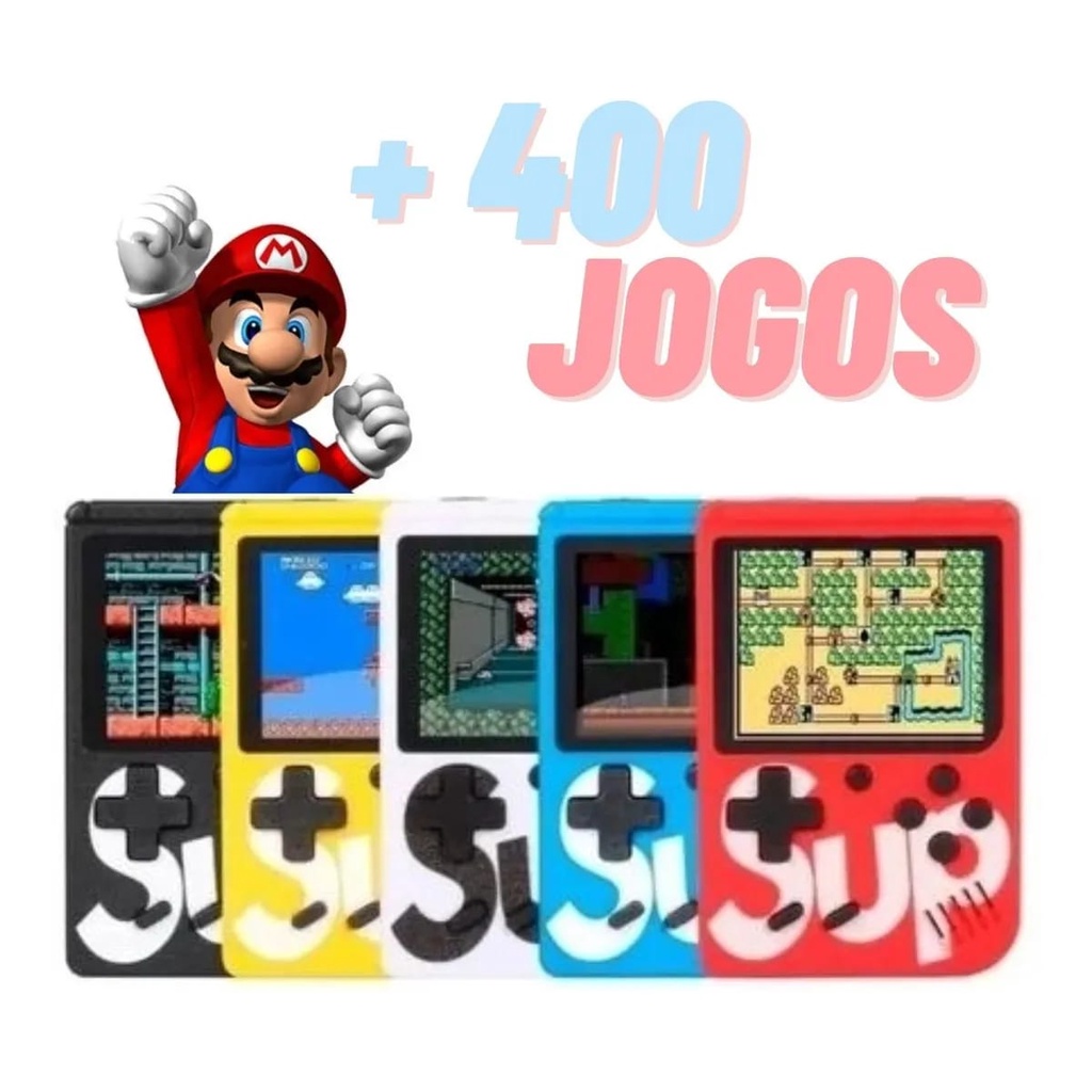 Mini Game Sup 400 Jogos Retrô Clássicos Video Game Portátil Nintendo ...
