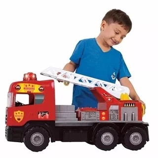 Caminhao Som E Luz Super Bombeiro Resgate 5056 - Magic Toys