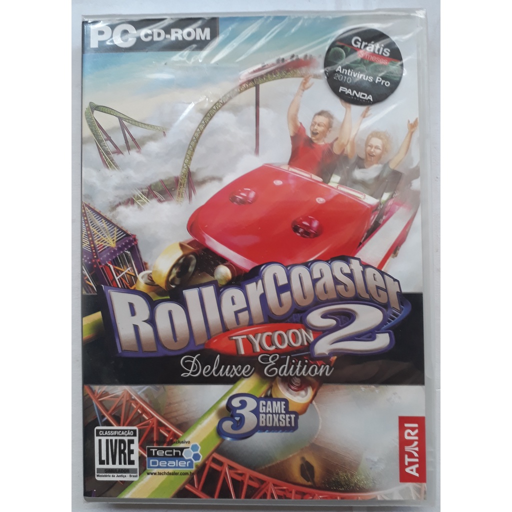 Pc Rollercoaster Tycoon 2 Deluxe Edition - Original- Lacrado