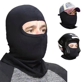 Touca Ninja Balaclava Police Motoqueiros Bandana Gorro Com Proteção UV Preto