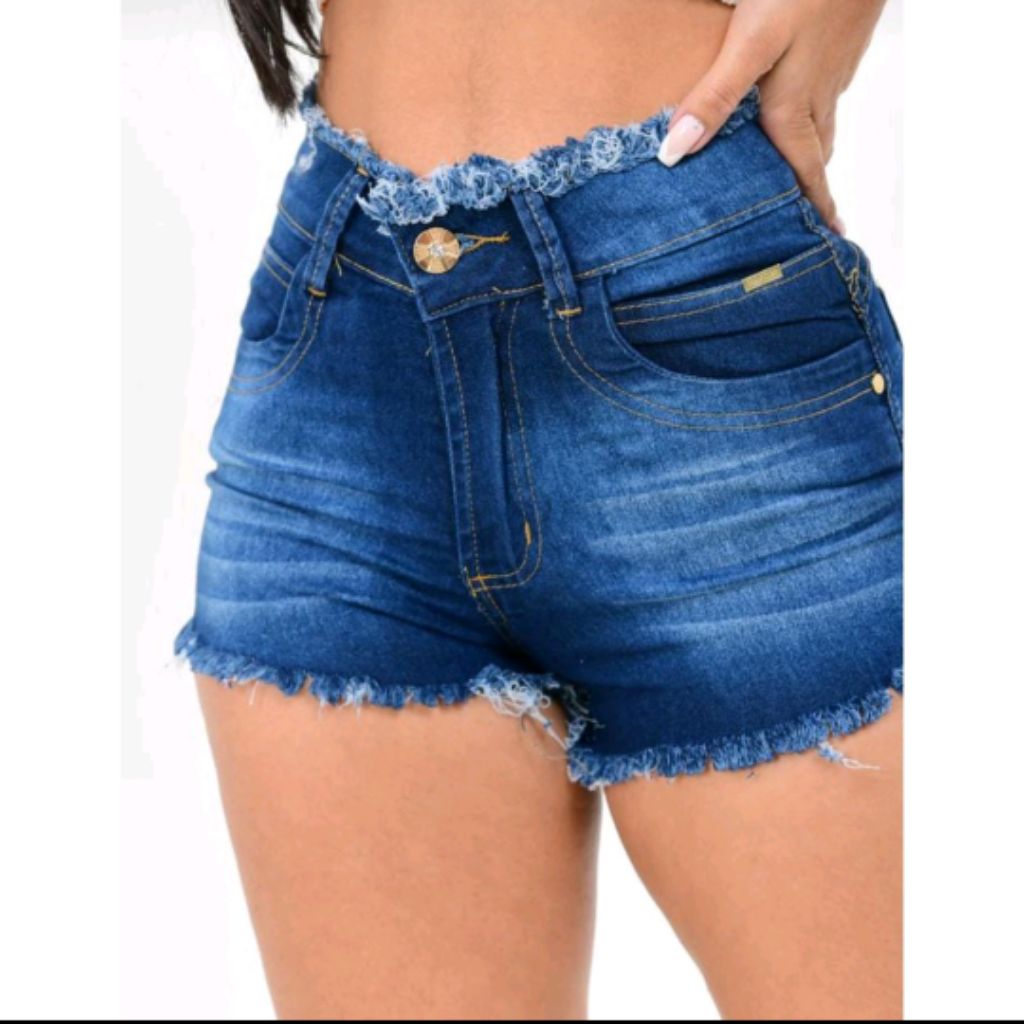 Mais tamanho roupas femininas XL-5XL multi camada desgastado jeans shorts  cor combinando jeans cowboy shorts streetwear itens por atacado - AliExpress
