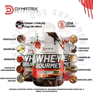 Whey Protein Gourmet Isolado 900g Dymatrix
