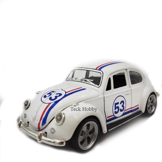 Carro Antigo Fusca Herbie Miniatura De Cole O Escala Branco Shopee