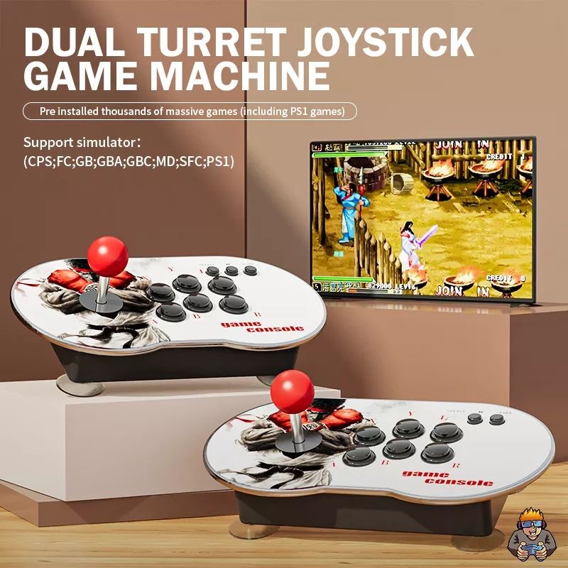 Arcade Fliperama Portátil 34000 Jogos + 2 Controle Retro Game