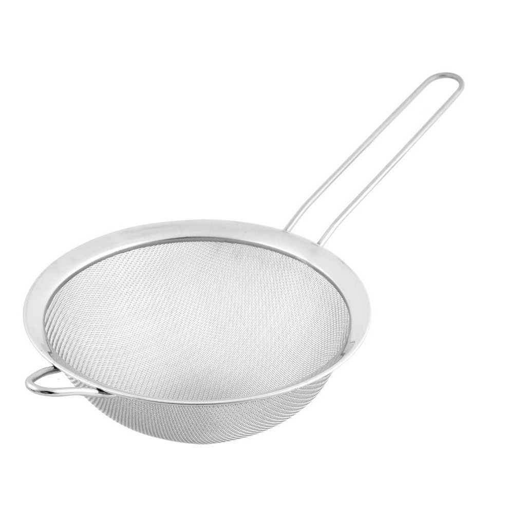 Peneira De Cozinha Coar Inox 16cm Polvilhar Escorrer Massas 