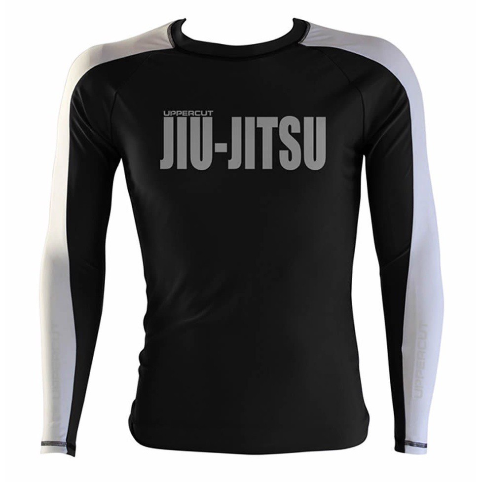 Camisa Rash Guard Jiu JItsu R12 Preto/Branco Uppercut Shopee Brasil