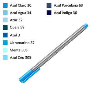 Caneta STAEDTLER Triplus Fineliner 334 - Azuis