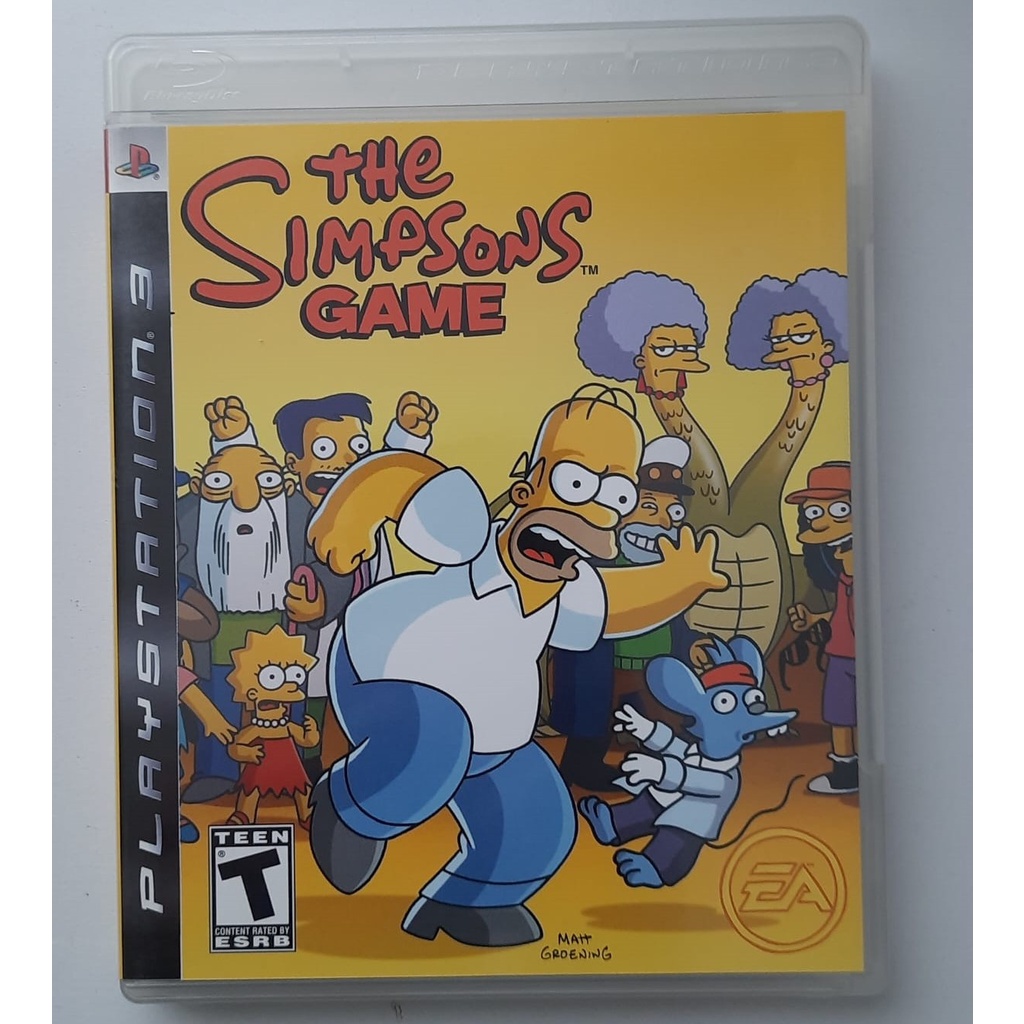 The Simpsons Game PS3 - Mídia Física - JOGO RARO