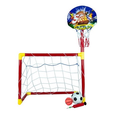 Kit Jogo De Basquete Infantil Cesta Com Bola Bomba E Suporte