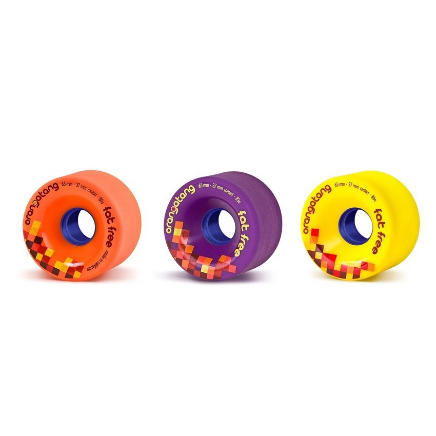 Rodas Orangatang Fat Free 65mm 80a 83a 86a 4 Roda Longboard Skate