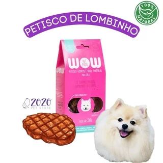 Petisco Natural Para Cães Sabor Lombinho Crocante WOW Pet Food – 50g Petisco 100% Natural