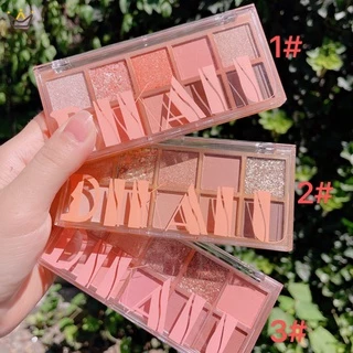 [Com Pincel] 10 Cores DIKALU Eyeshadow Matte Brilhante Natural À Prova D
