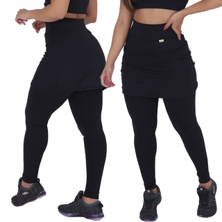 Calça Saia Legging Com Bolso Tapa Bumbum Moda Fitness Evangélica Treino  Academia The Start - Calça Legging - Magazine Luiza