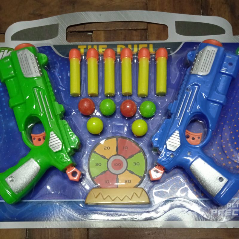 Pistola Nerf Lança Dardos Kit Arminha De Brinquedo Policia