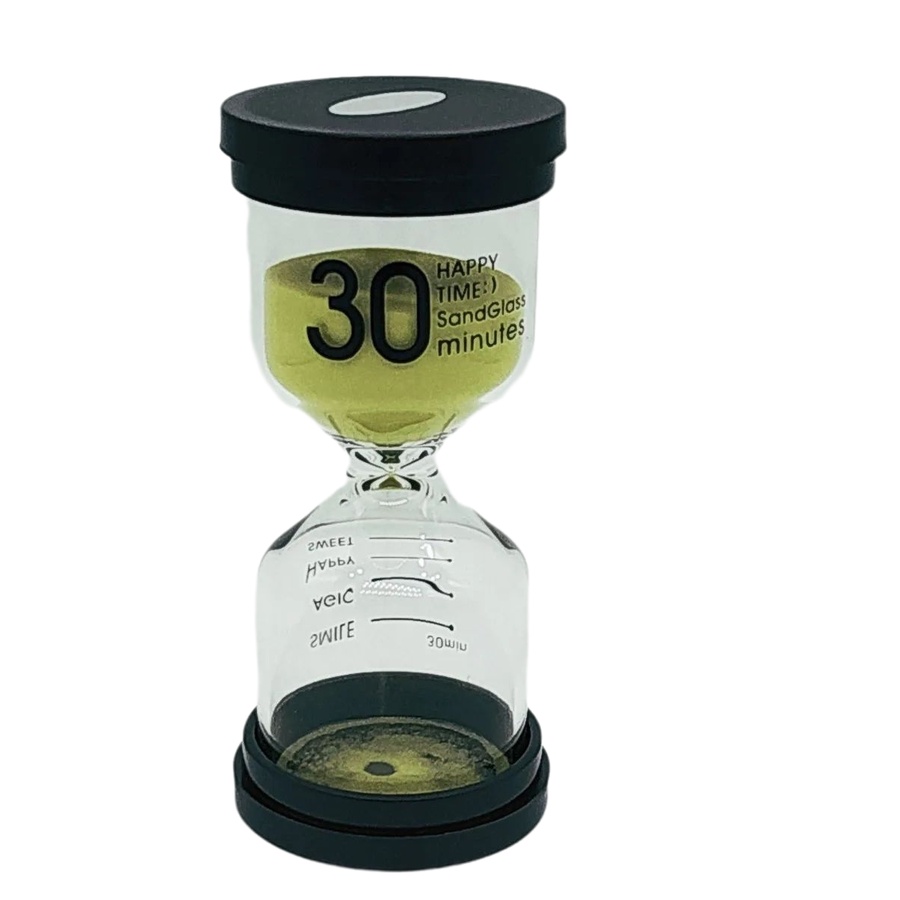 Ampulheta 30 Minutos Areia Verde Decoração Retro