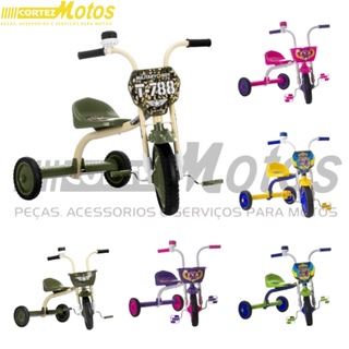 Triciclo Motoca Velotrol Infantil Ultra Bikes Military Boy - Verde