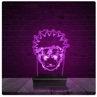 Luminária e Abajur Acrílico Led - Naruto Anime Desenho 12