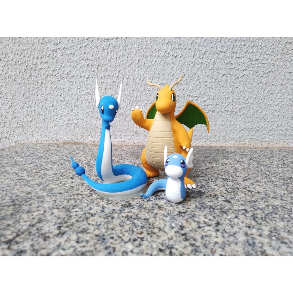 Pokémon Dragonite Evolution Figure – Dragonite, Dragonair, and Dratini MFC Studio 22cm