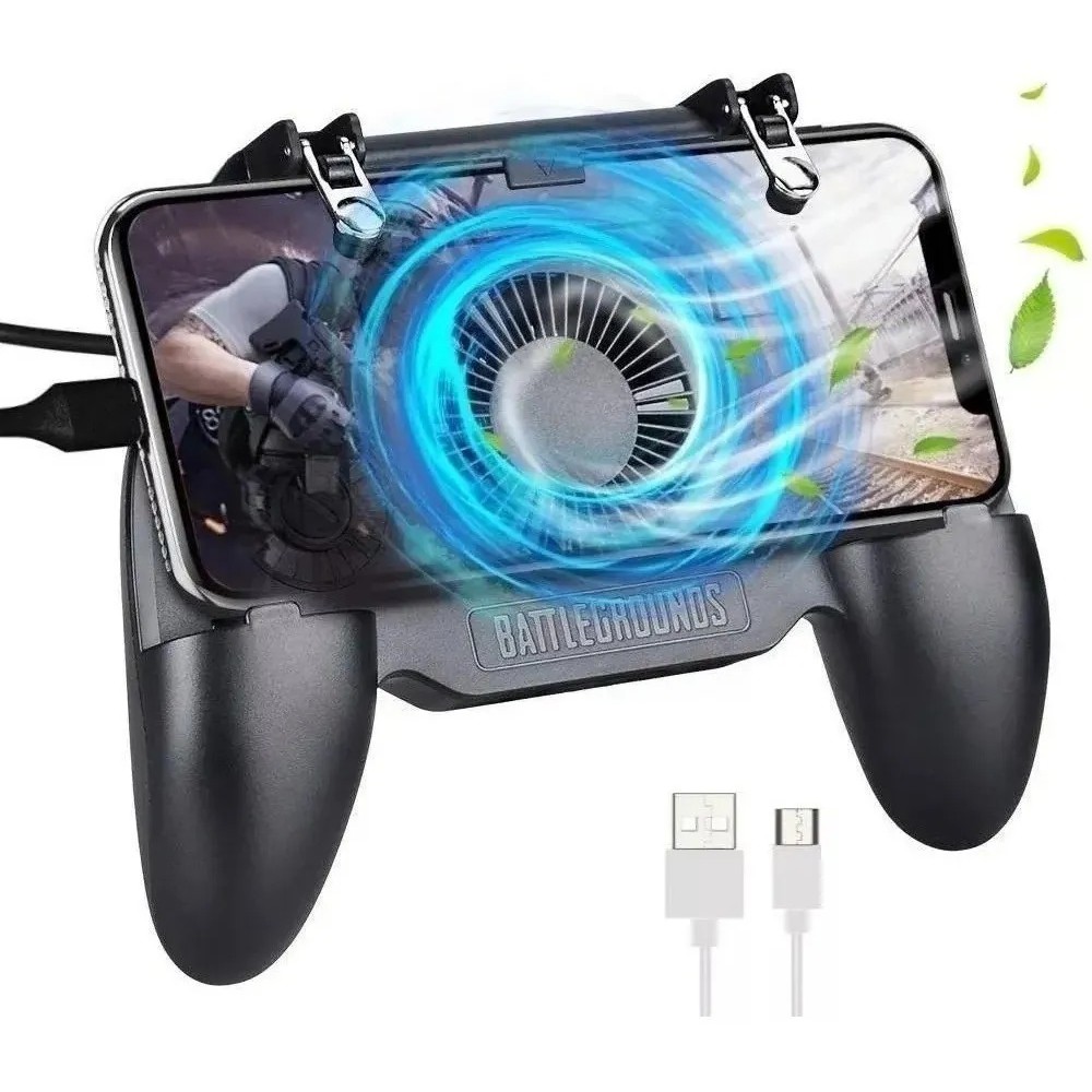 Controlador de Gamepad para Jogos para Smartphone, Dois Ventiladores de  Refrigeração, Controle de Jogo para Celular, Com Dupla Refrigeração,  Dissipação Rápida de Calor (5000mah)