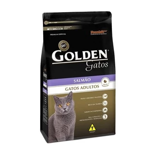 Ração Golden Gatos Adultos Sabor Salmão 10,1kg