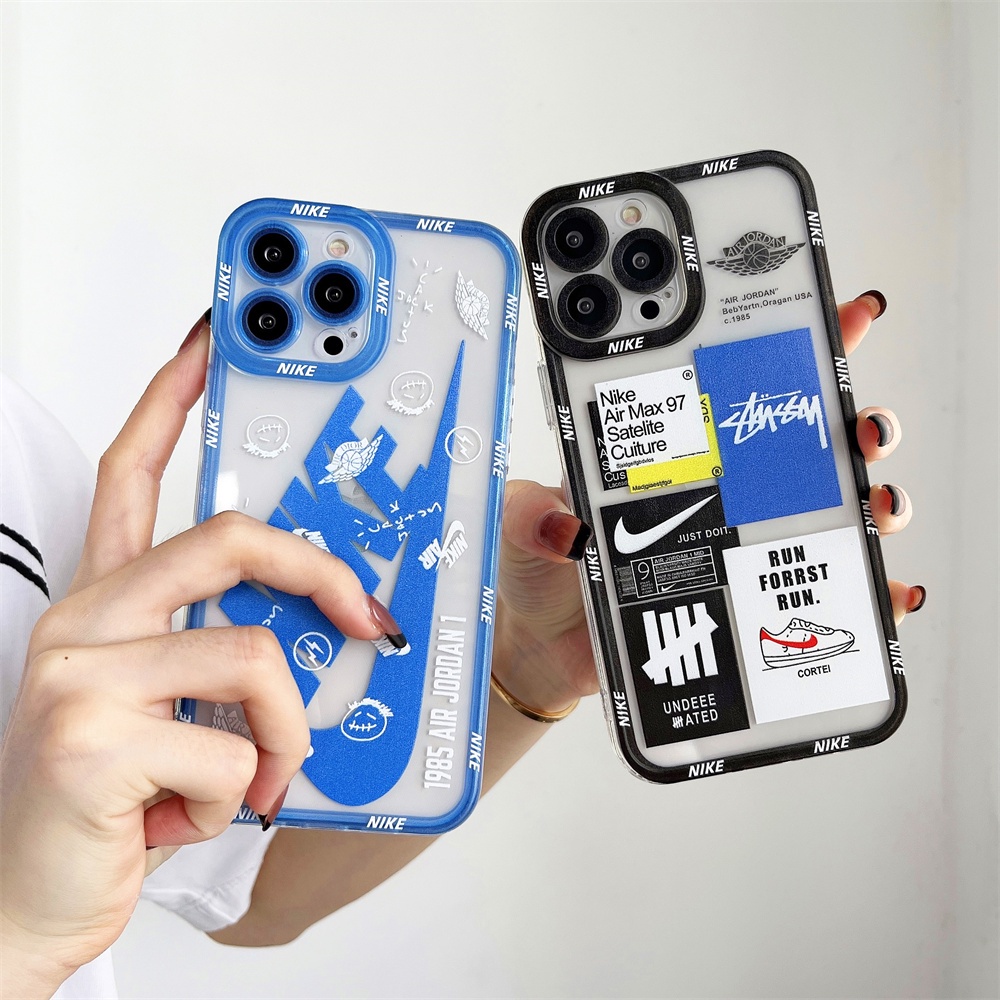 Marca De Junção Branca Off White Soft Square Caixa De Telefone Iphone 13 12 11 Pro Max Xs Xr 8 7 Plus Capa Traseira Macia À Prova De Choque Tpu